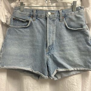 Agolde Dee cuff shorts size 28